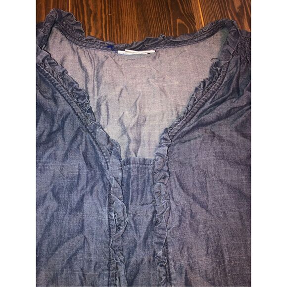 Liz Claiborne Denim Look Sleeveless Top women size XXL - Picture 3 of 5